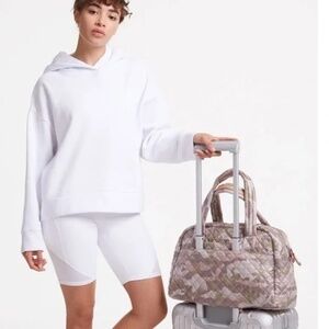 MZ Wallace Sutton Jimmy Medium Blush camo travel bag